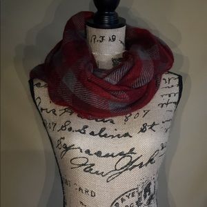Infinity red scarf